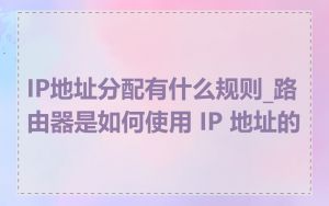 IP地址分配有什么规则_路由器是如何使用 IP 地址的