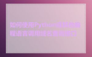 如何使用Python或其他编程语言调用域名查询接口