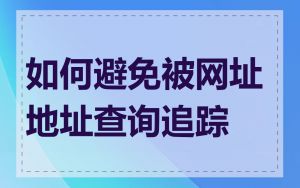 如何避免被网址地址查询追踪