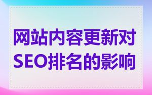 网站内容更新对SEO排名的影响