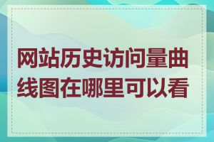 网站历史访问量曲线图在哪里可以看到